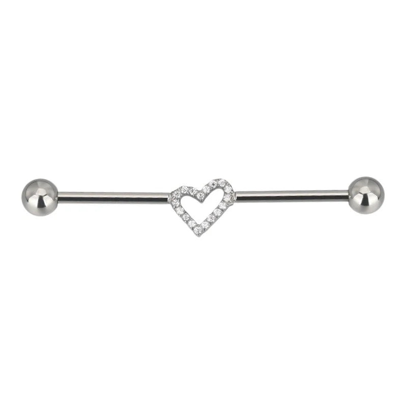 1.6 38mm Titanium Heart Industrial Silver