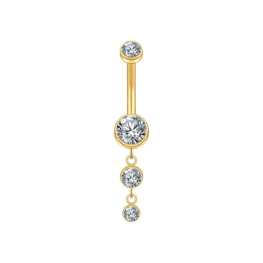 1.6 10mm Titanium Pendant Navel Bar