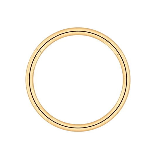 1.0 7mm Titanium Plain Clicker Gold Colour